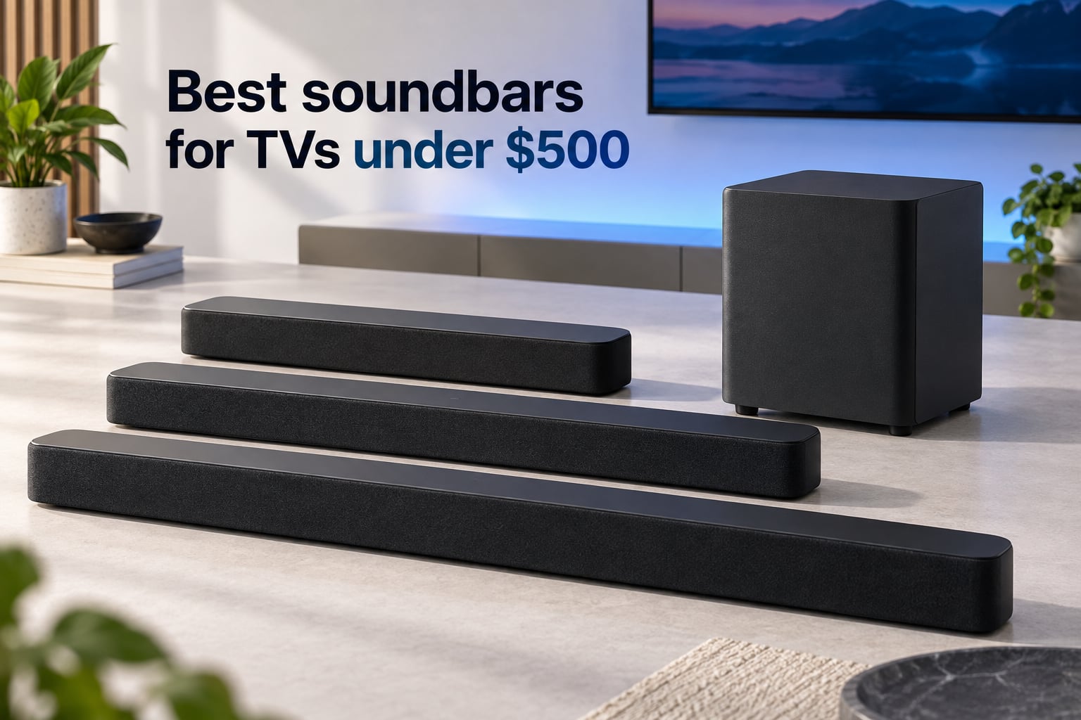 Best soundbars for TVs under $500