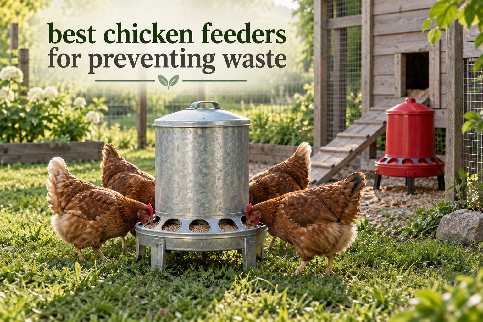 best chicken feeders for preventing waste
