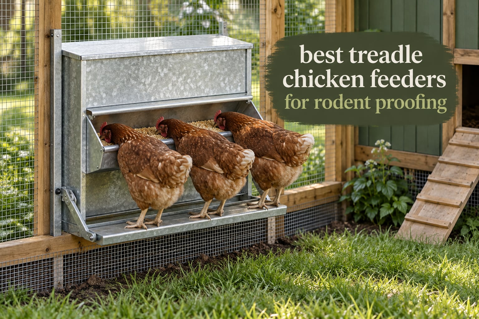 best treadle chicken feeders for rodent proofing