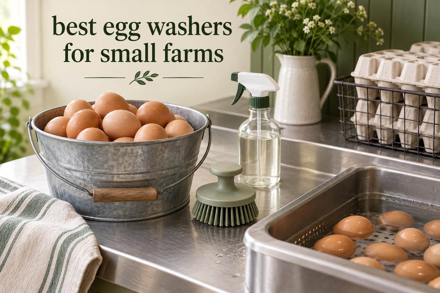 best egg washers for small farms