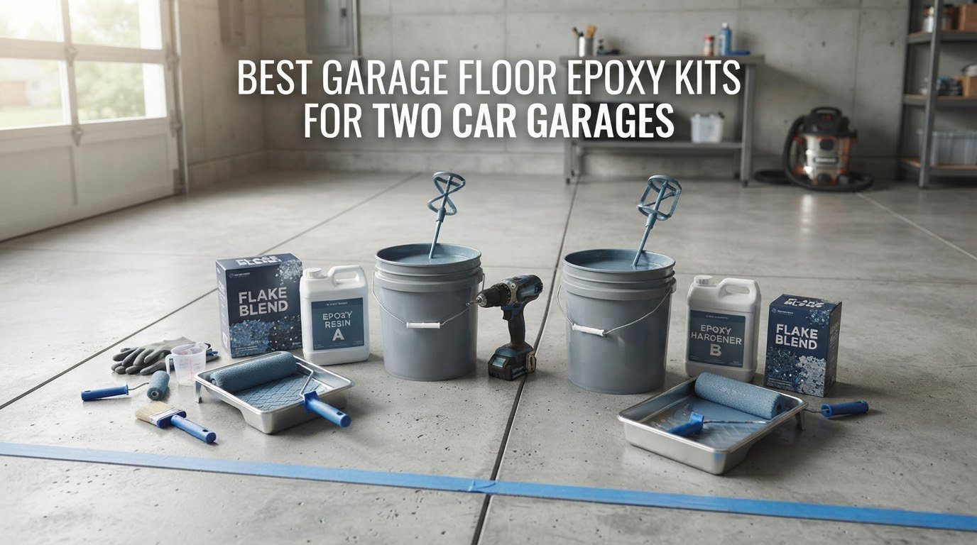best garage floor epoxy kits for two car garages
