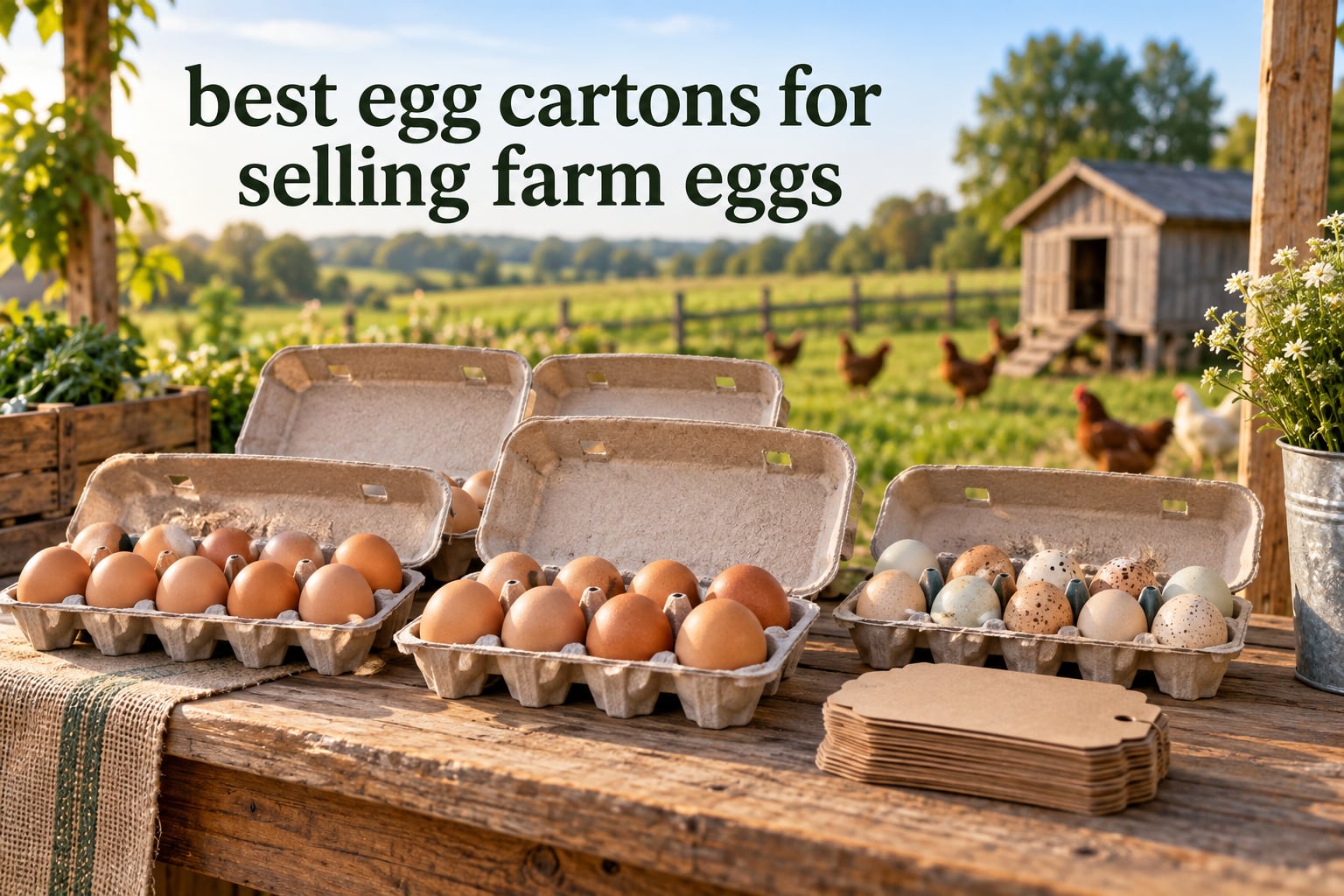 best egg cartons for selling farm eggs