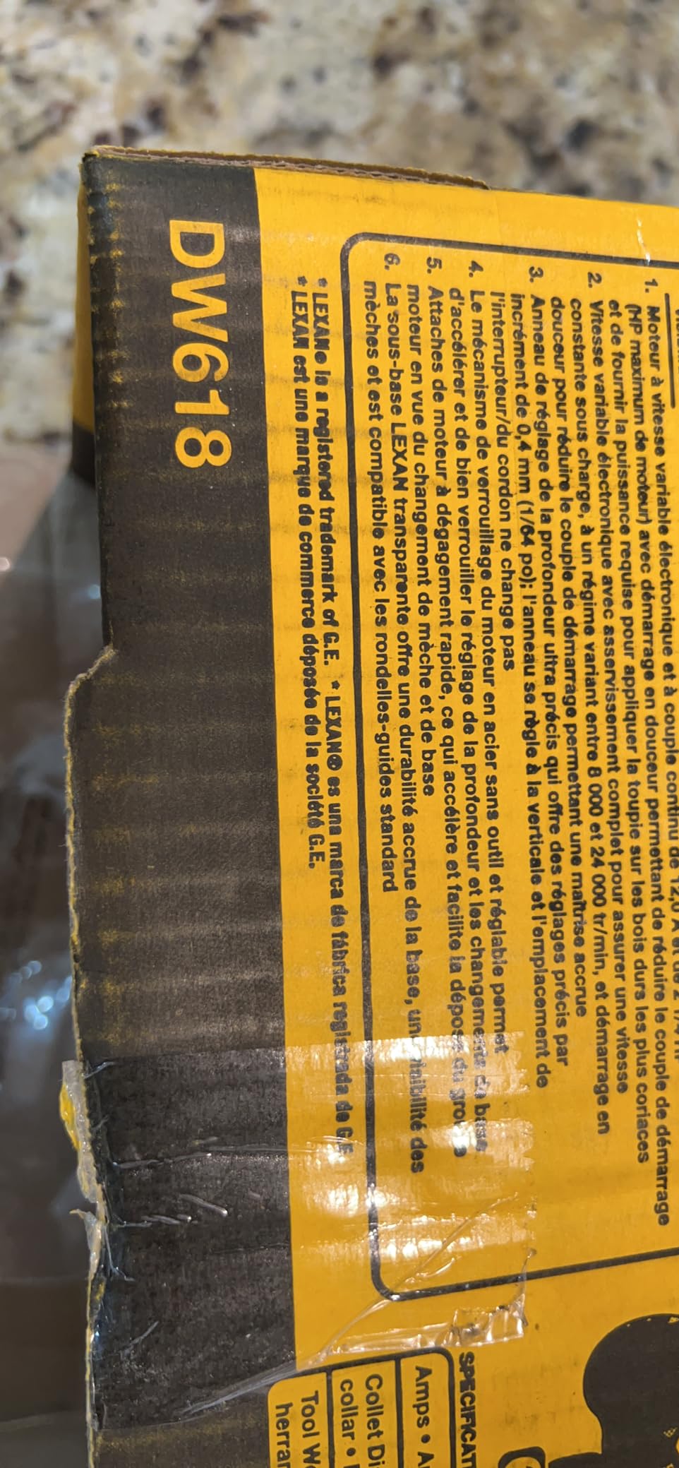 DEWALT Router, Fixed Base, 12-Amp, 24,000 RPM Variable Speed Trigger, 2-1/4HP, Corded (DW618) customer photo 1