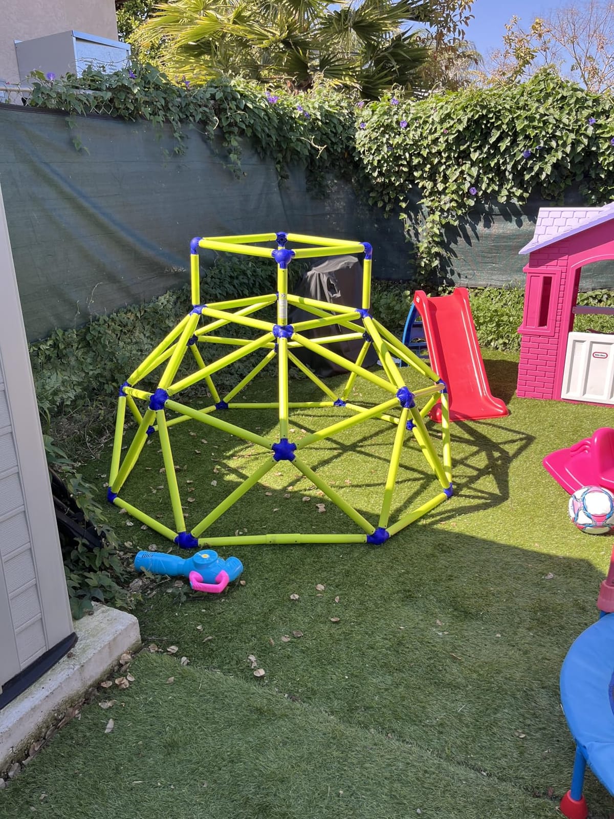 Eezy Peezy Climber with Top - Active Indoor Outdoor Play Set Climbing Dome Equipment Toys - Fun for Kids Ages 3 to 6 Years Old, Green and Blue customer photo 2