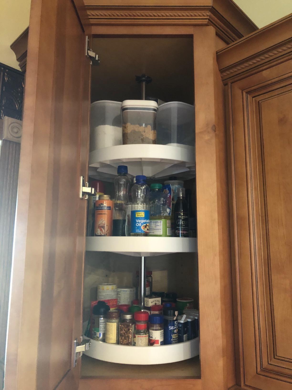 Knape & Vogt 18-In 3-Tier Full-Round Lazy Susan, White customer photo 1
