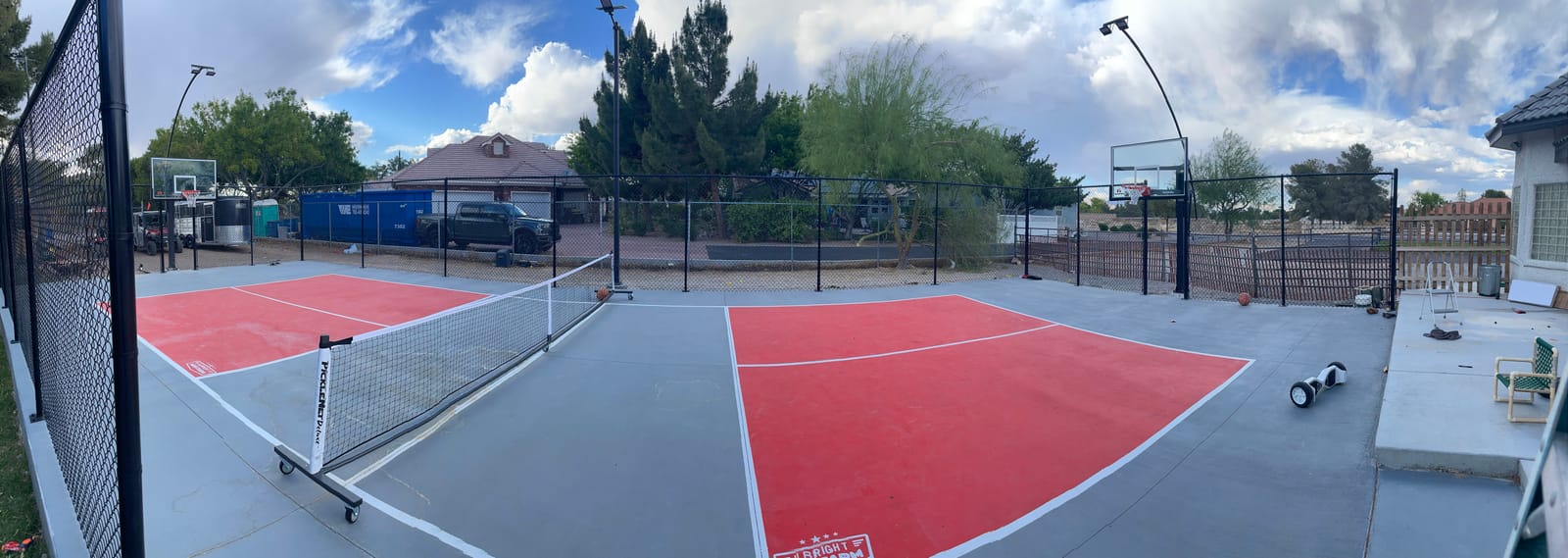 Goalrilla Basketball Hoops with Tempered Glass Basketball Goal Backboard, Black Anodized Frame, and In-ground Anchor System customer photo 2