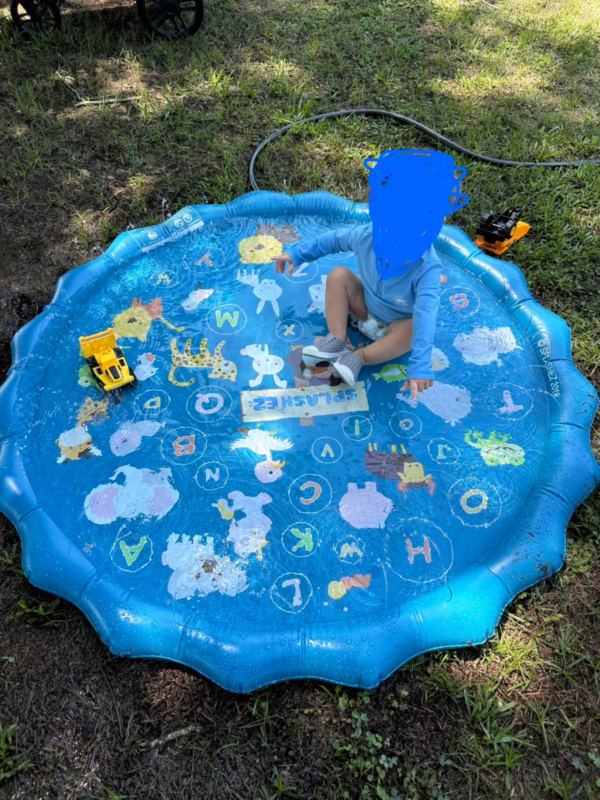 SplashEZ 3-in-1 Splash Pad, Sprinkler for Kids & Baby Pool for Learning customer photo 2
