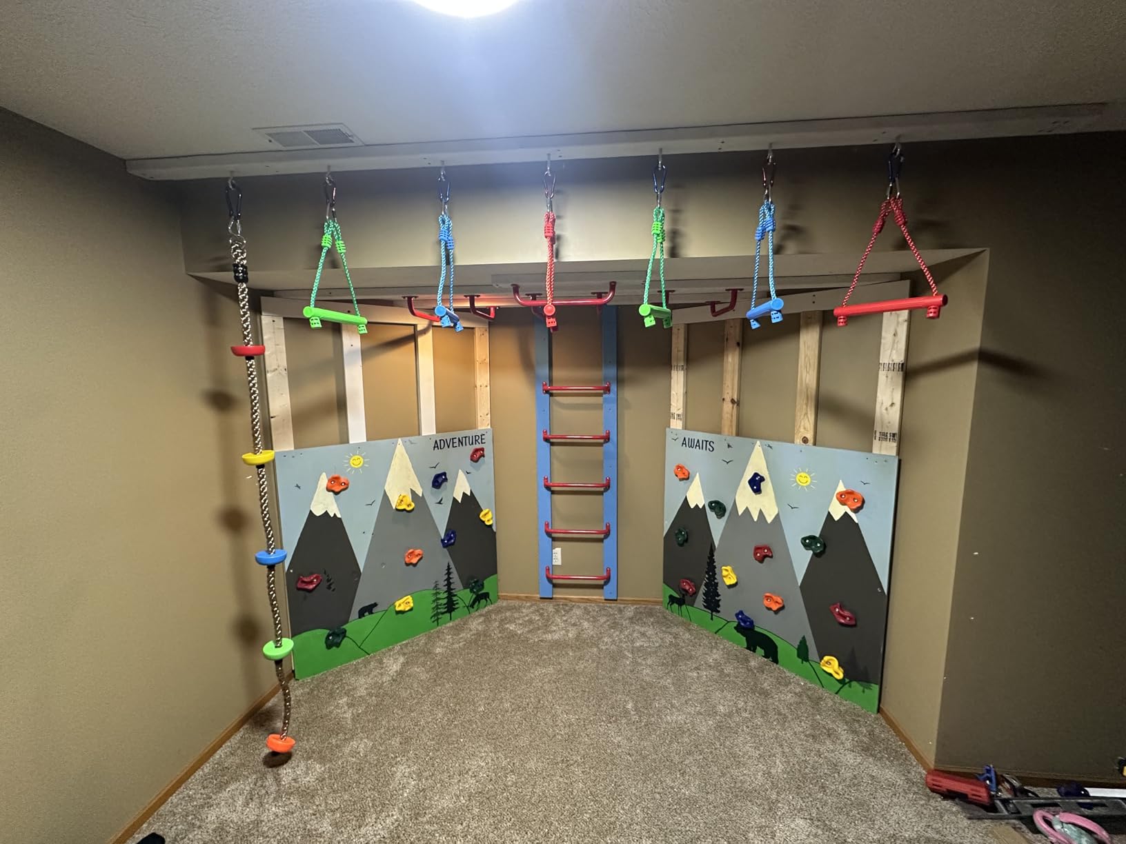 Rainbow Craft 3-Pack Ninja Monkey Bars, Trapeze Swing Bars for Kids customer photo 2