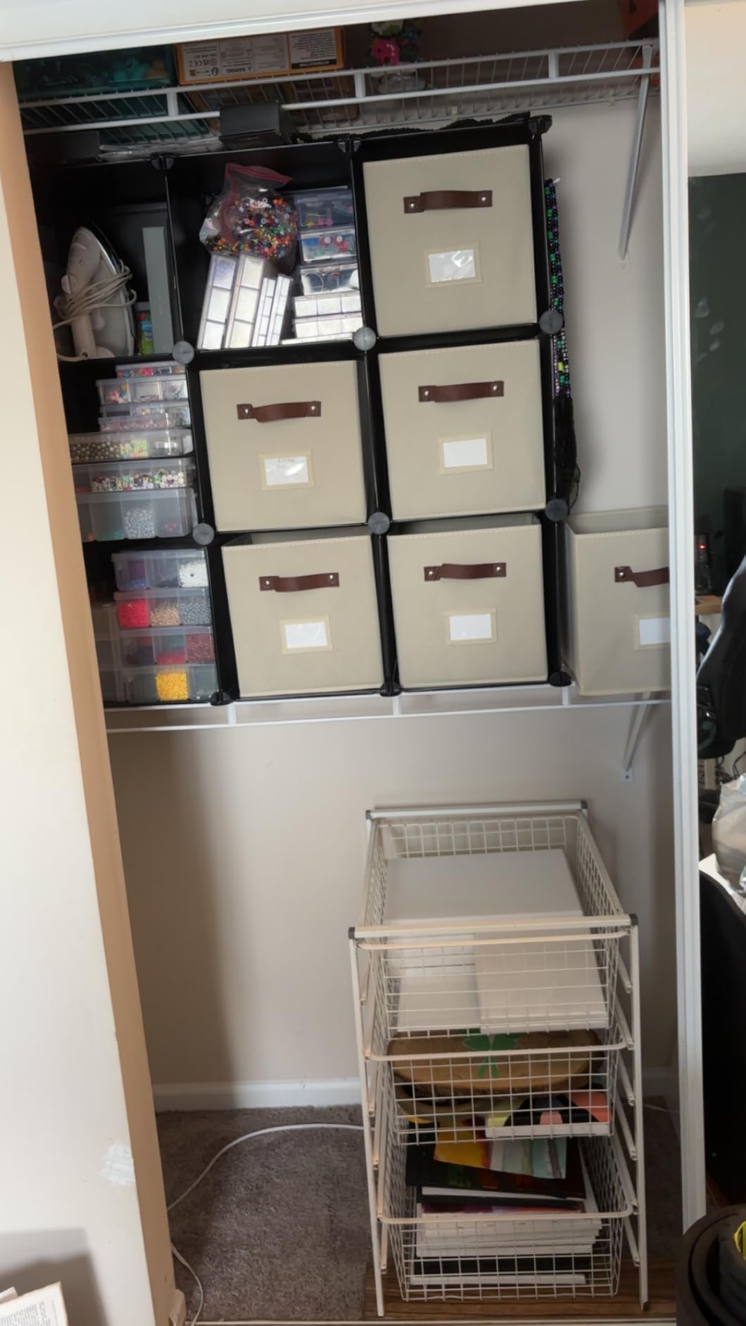 HOMIDEC Closet Organizers and Storage, 9 Cube Storage Organizer, Black customer photo 2