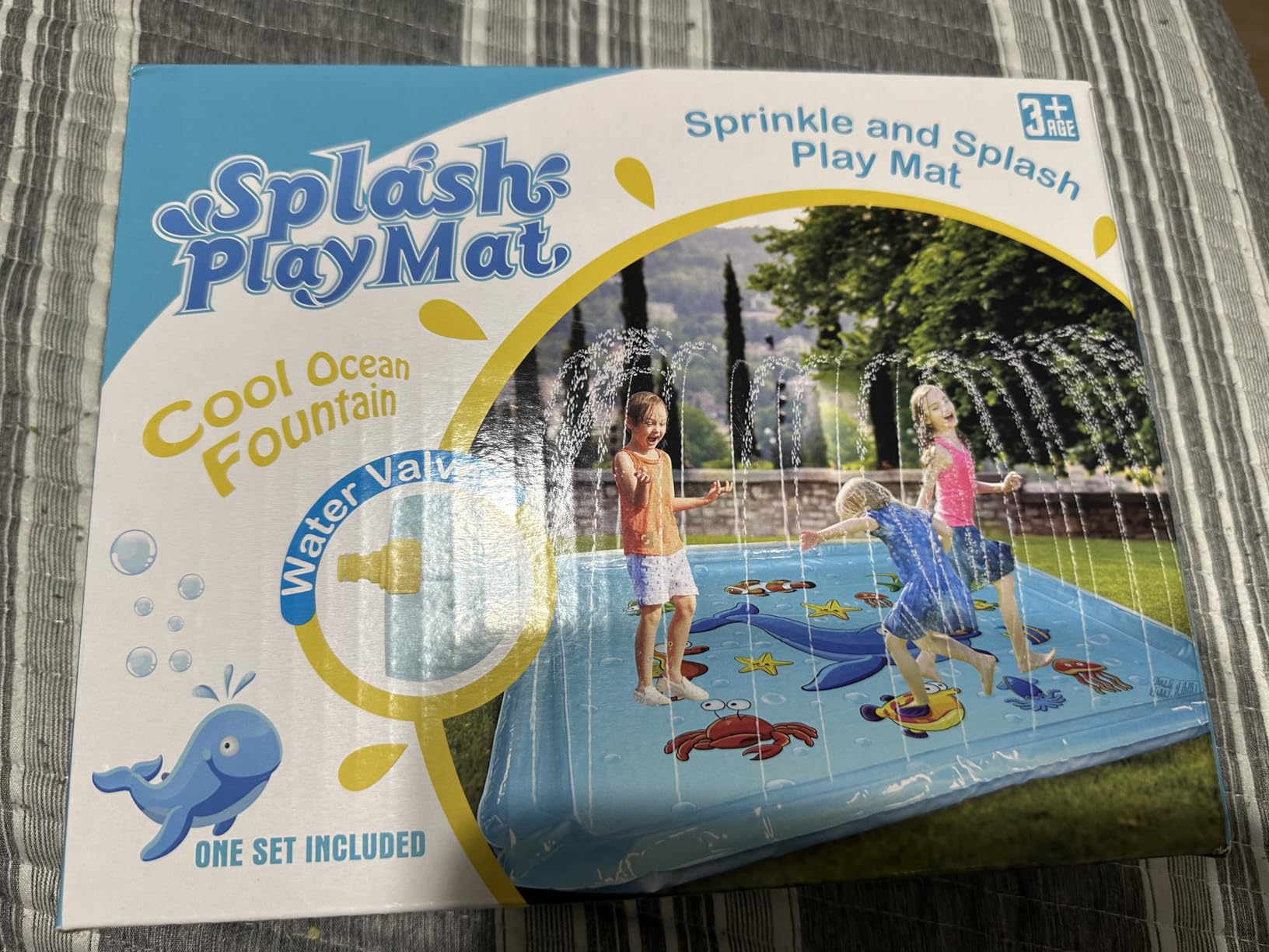 Growsland Splash Pad for Toddlers, Outdoor Sprinkler for Kids, 67