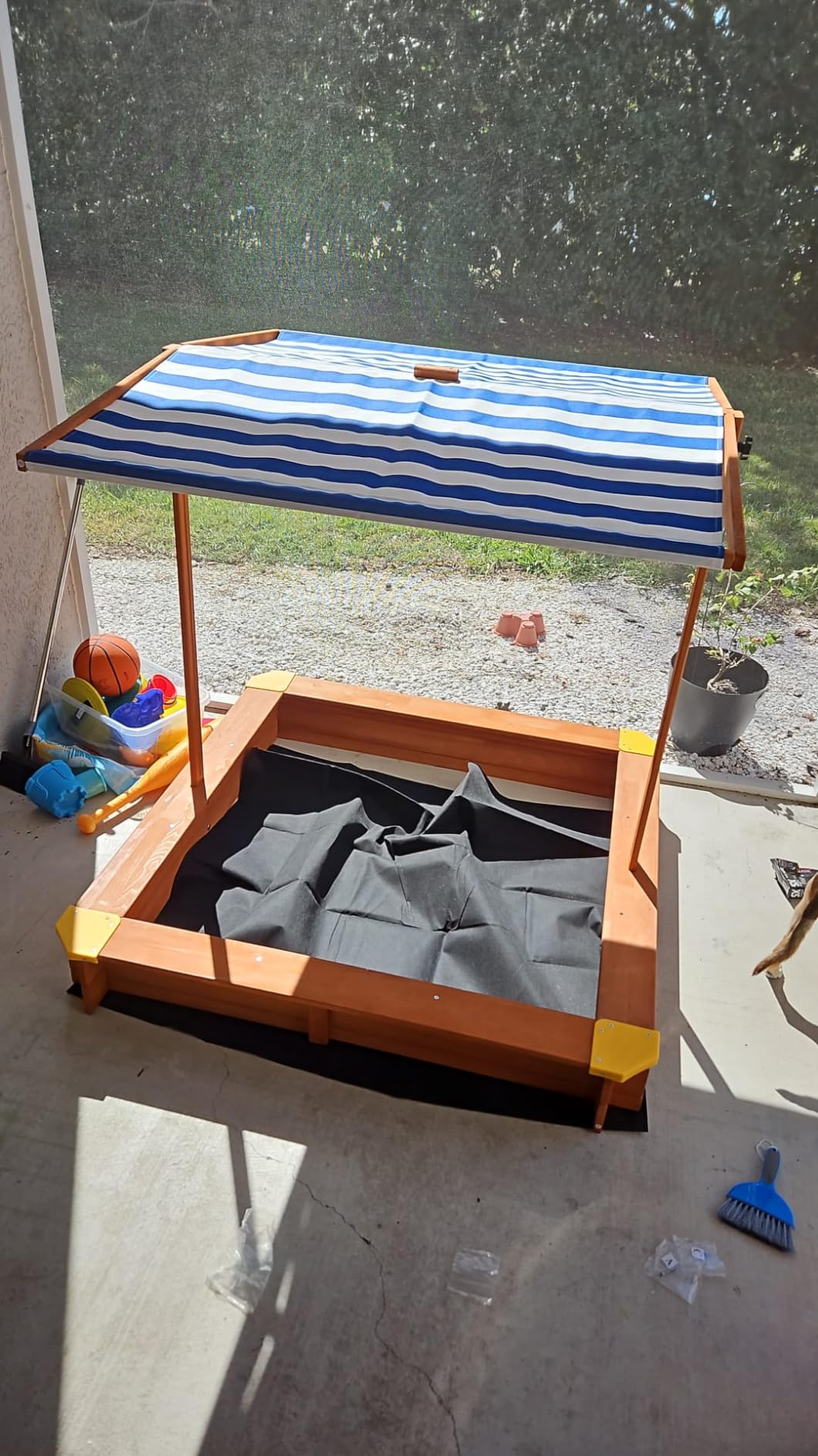 Kids Sandbox with Cover, 46.5