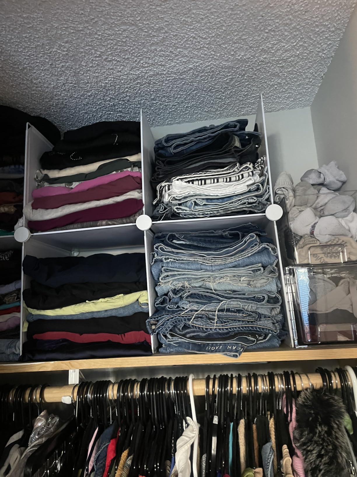 AWTATOS Closet Organizers and Storage, 6 Cube Storage Organizer, White customer photo 2