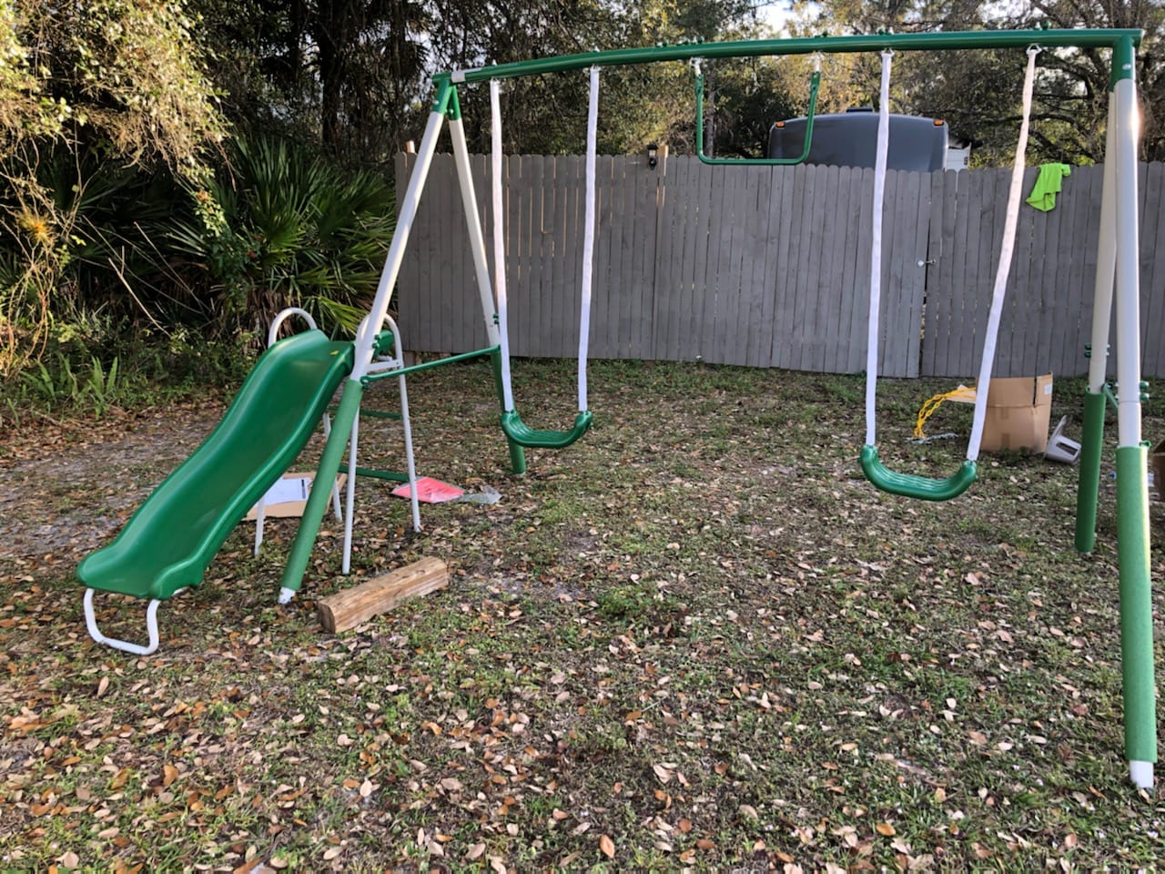 Sportspower Super Saucer Metal Swing Set: 2 Swings customer photo 2