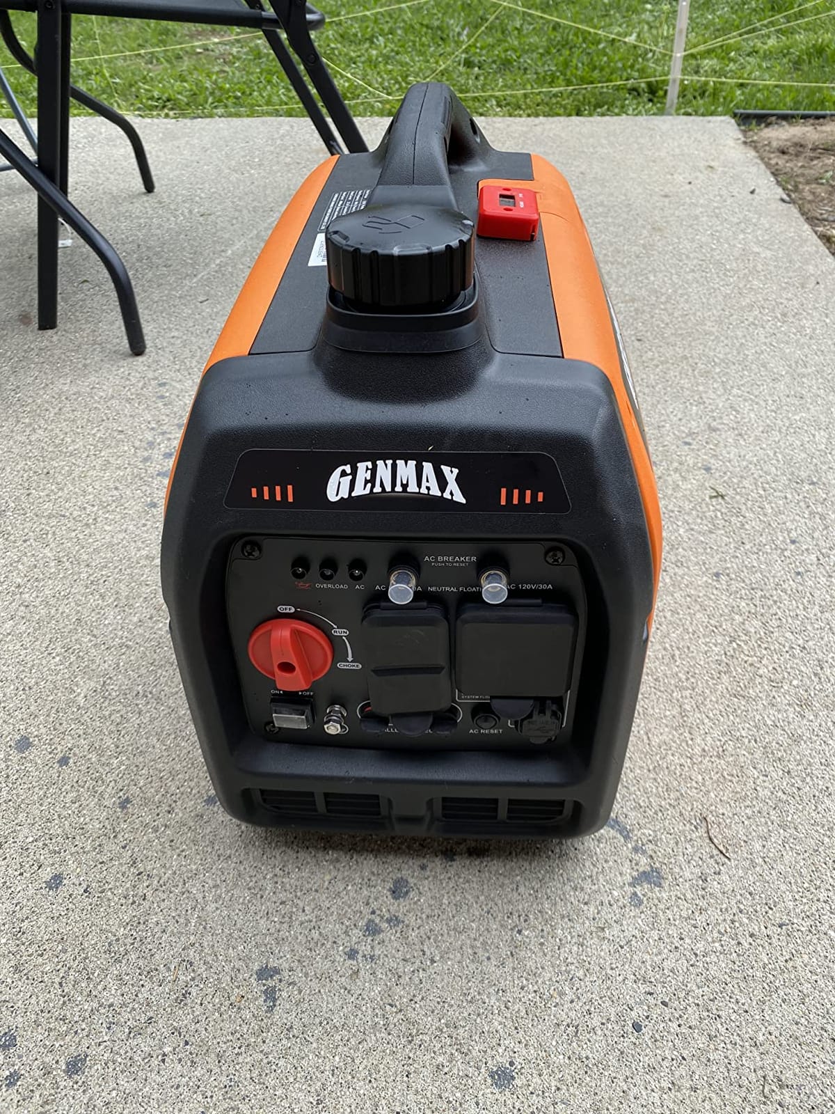 GENMAX Portable Generator,4000W ultra-quiet145cc Engine &Parallel and Series Ready, EPA & CARB Compliant, Eco-Mode Feature, Ultralightweight for Backup Home Use & Camping (GM4000iSAPC) customer photo 1