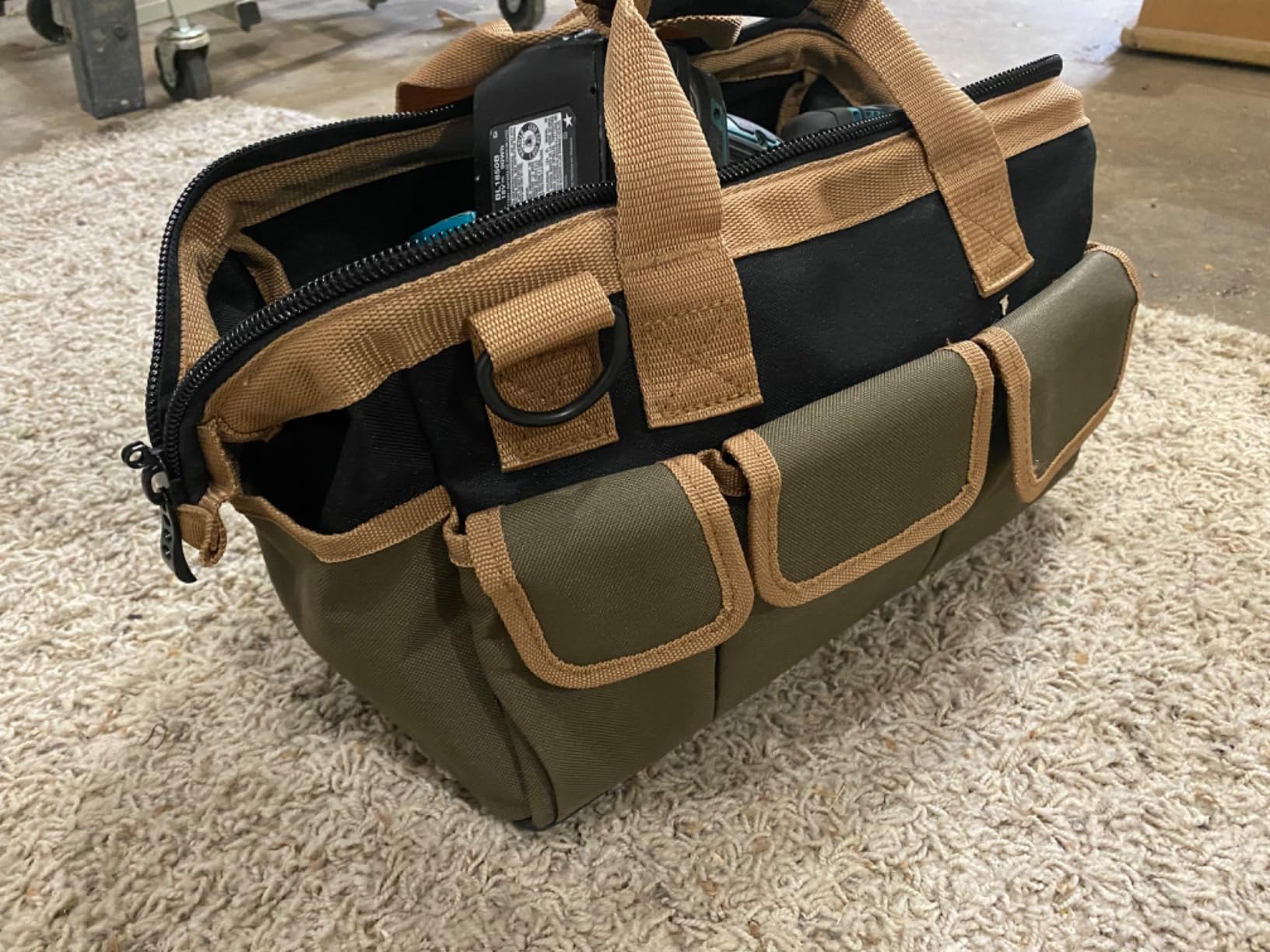 Ryker 14’’ Heavy Duty Tool Bag. Tool Box Organizer for Electricians & HVAC customer photo 1