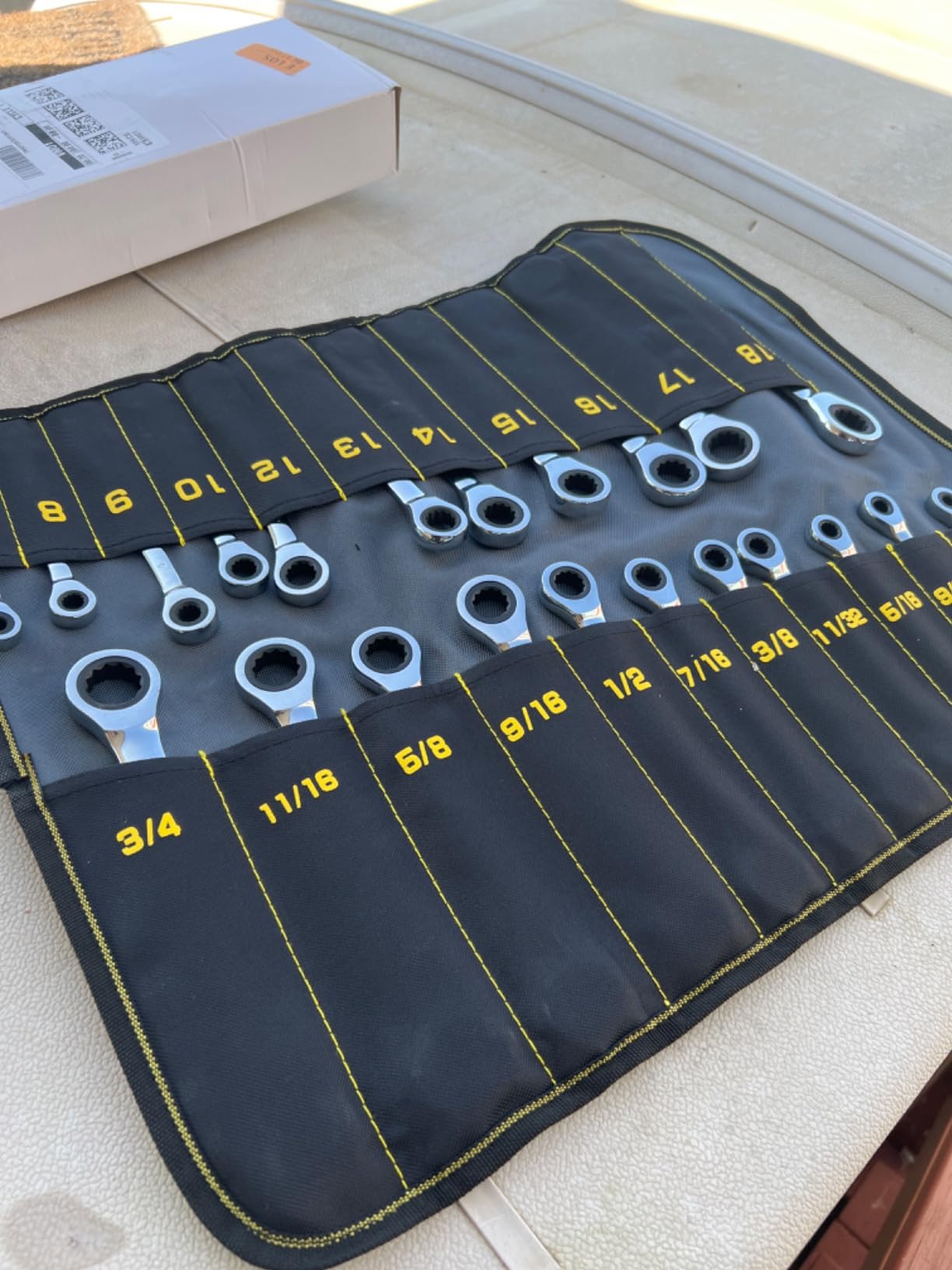 GRENPRO 22PC Ratcheting Wrench Set SAE&Metric Combination Open End Wrenches customer photo 1