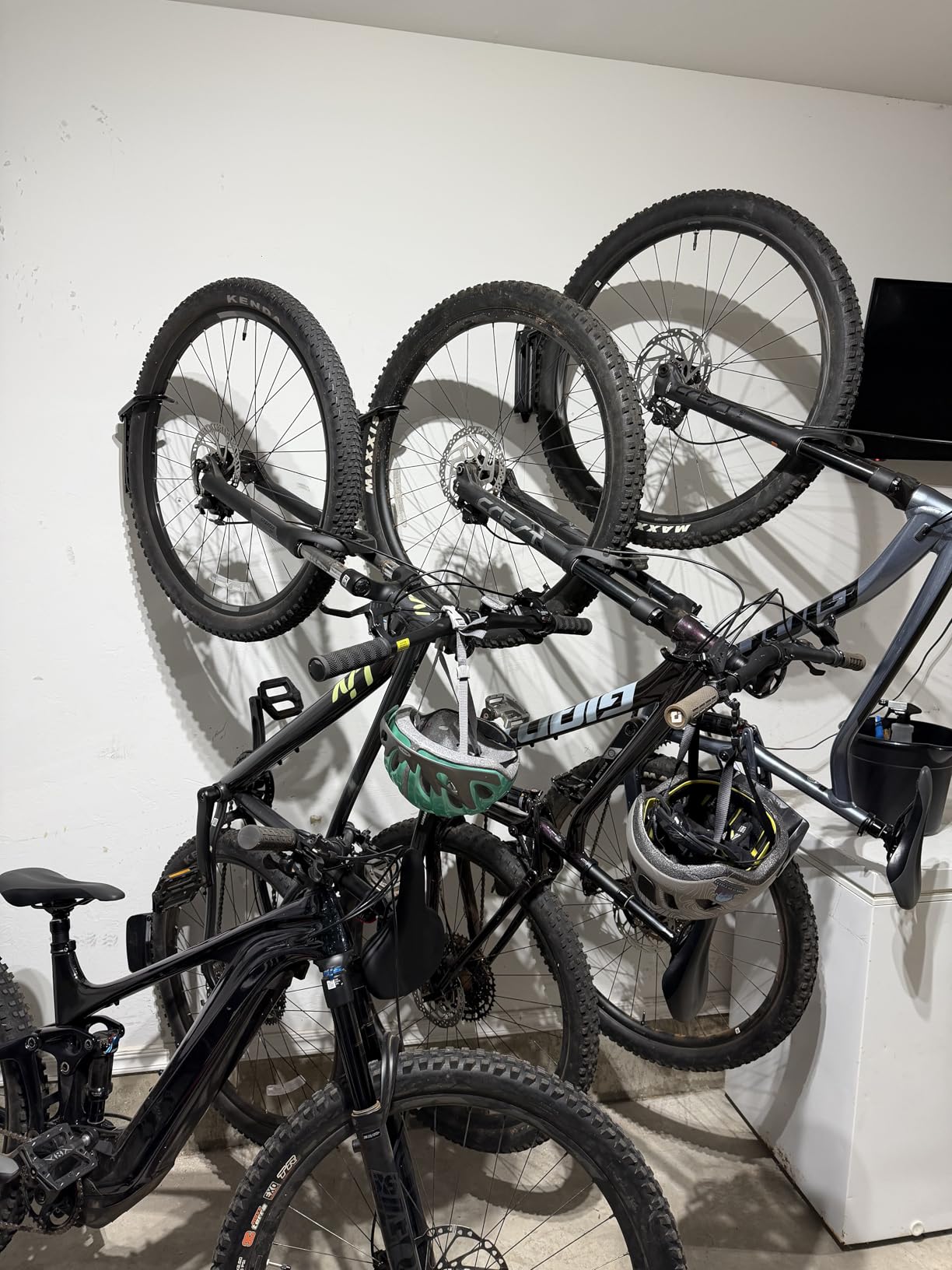 monTEK Swivel Bike Wall Mount, Bike Hangers for Garage, 4 Pack customer photo 1