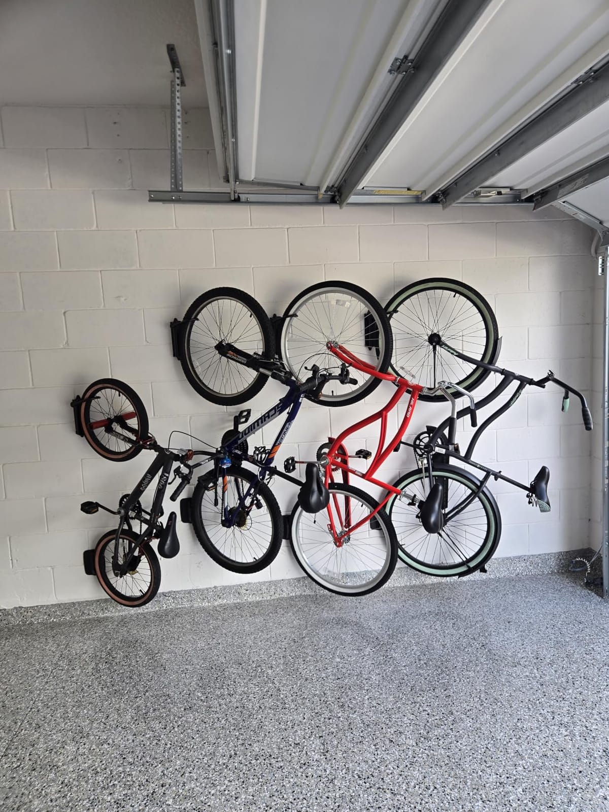 monTEK Swivel Bike Wall Mount, Bike Hangers for Garage, 4 Pack customer photo 2