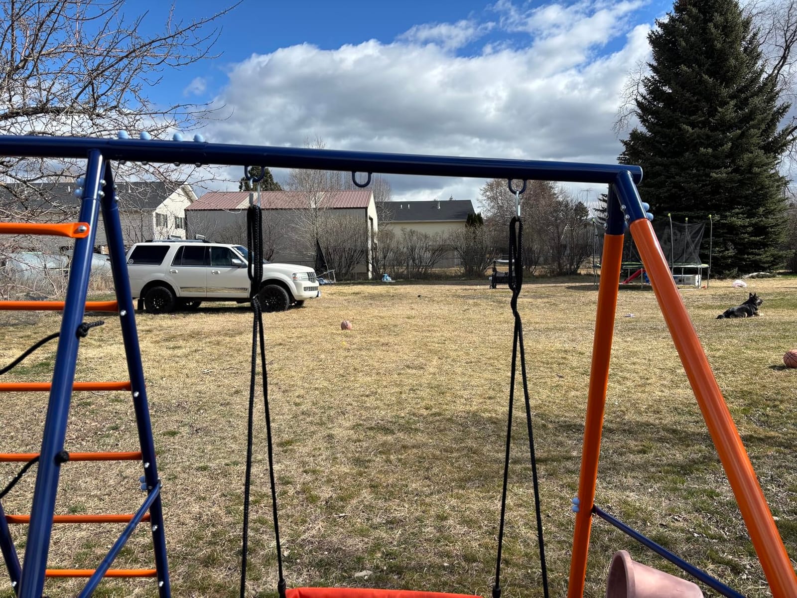 Swing Sets for Backyard 700 lb - 6 in 1 Playground Sets with 3 Swings Seats customer photo 1
