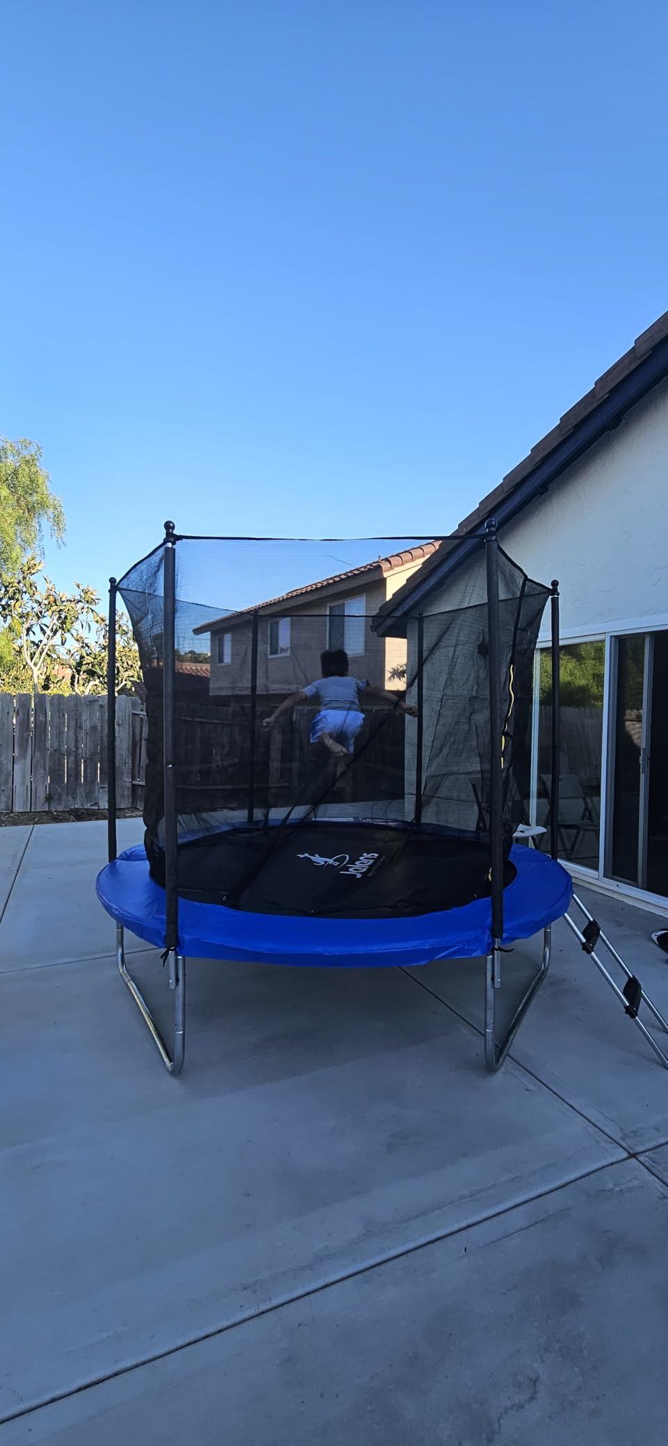 JELENS Trampoline 8FT 10FT 12FT 14FT 15FT, Outdoor Trampolines with Enclosure Net, Recreational Anti-Rust Trampolines for Kids and Adults, ASTM Approved customer photo 1