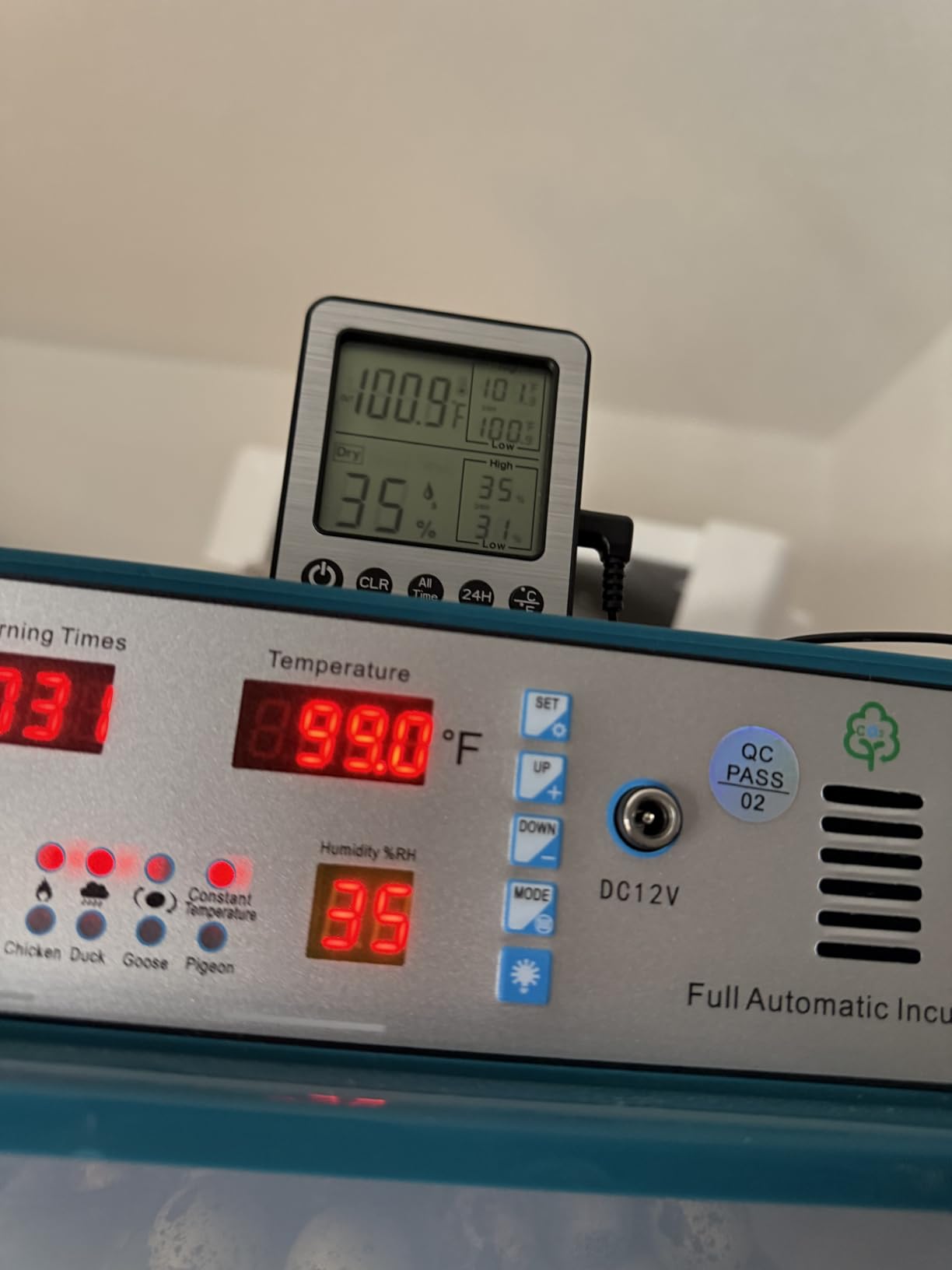 Egg Incubator for Hatching 120 Eggs with 5 Auto Incubation Models customer photo 1