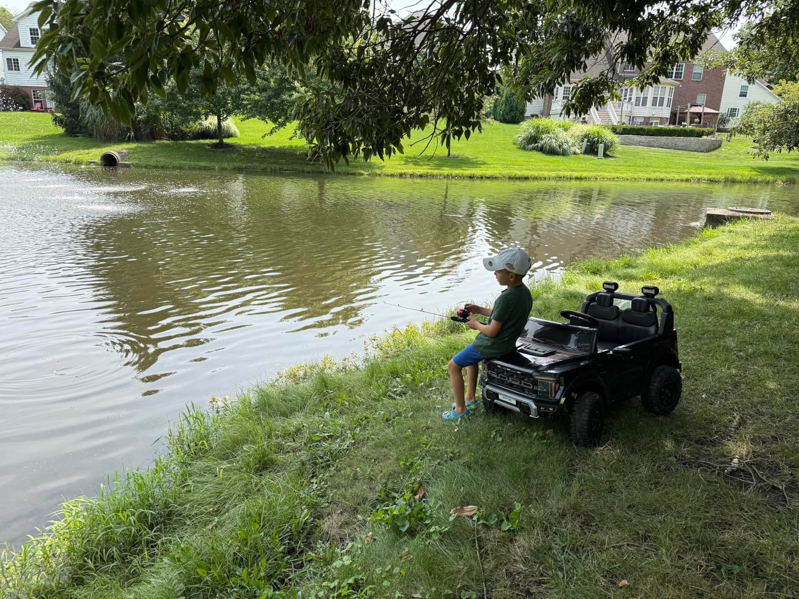 First Ride On 24V 2 Seater Kids Car Truck, Licensed Ford F-150 Raptor Electric Ride on Car w/Remote Control, Dual 120W Motor, LED Lights, Bluetooth Music, Rear Storage, Max 110 Mins Runtime (Pink) customer photo 2