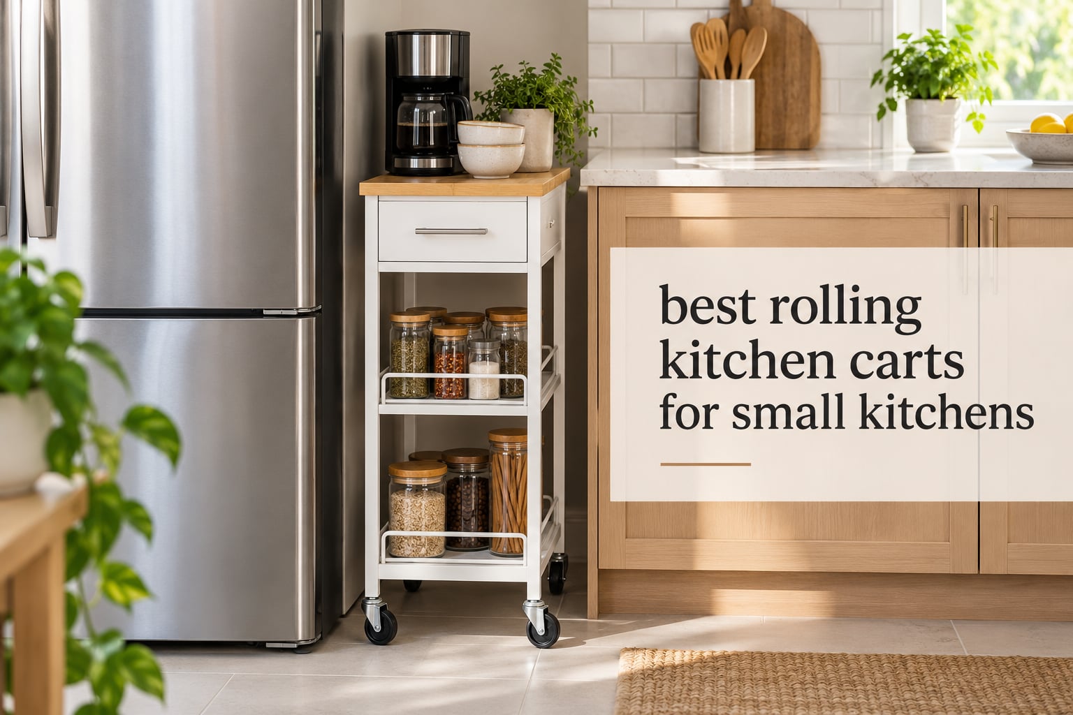 12 Best Rolling Kitchen Carts for Small Kitchens (October 2026)