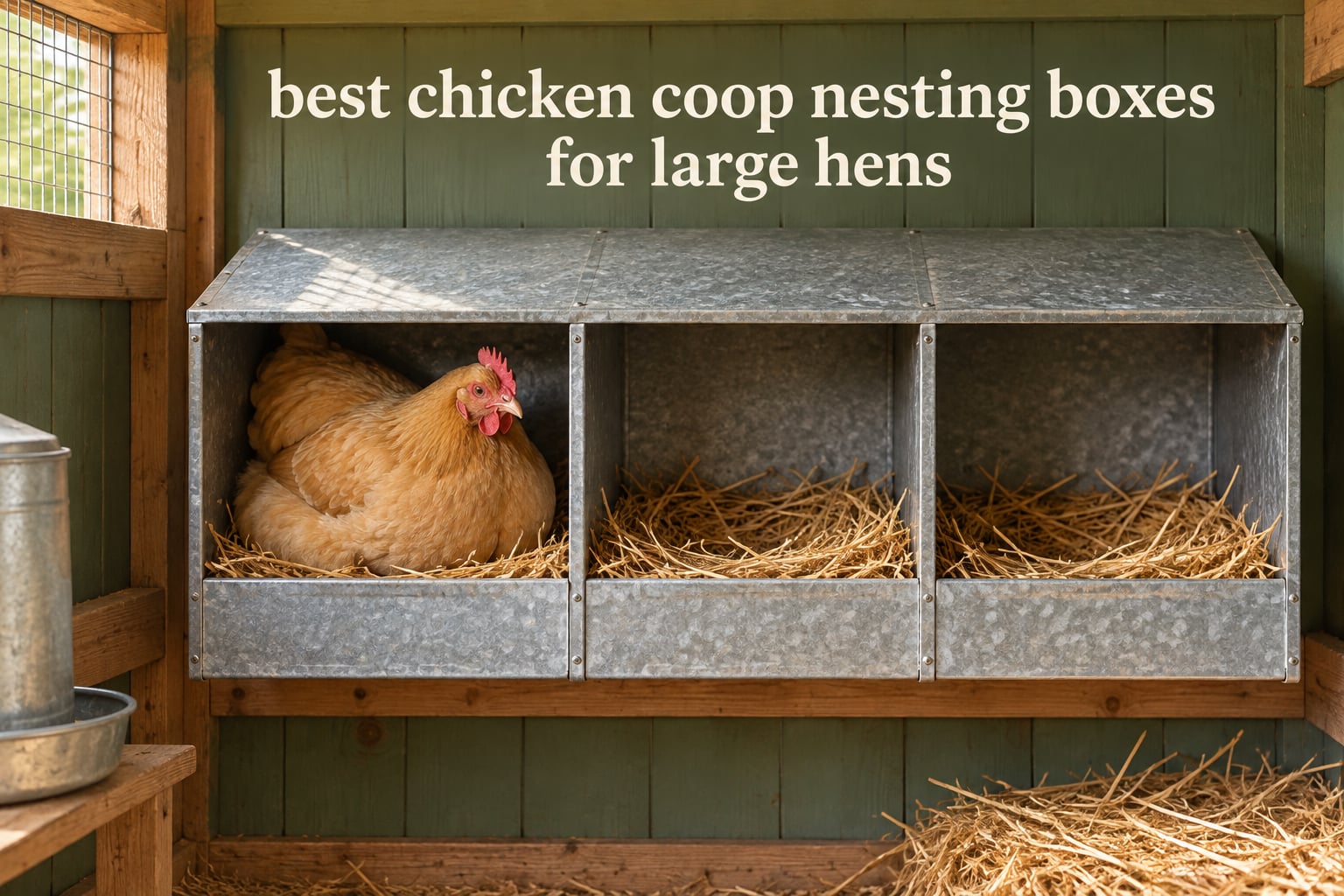 12 Best Chicken Coop Nesting Boxes for Large Hens (October 2026)