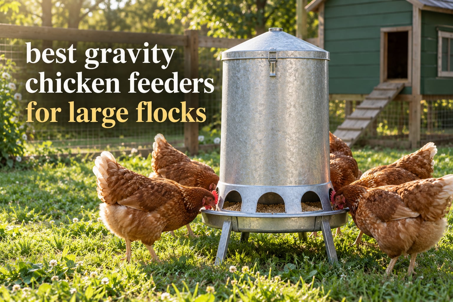 10 Best Gravity Chicken Feeders for Large Flocks (October 2026)