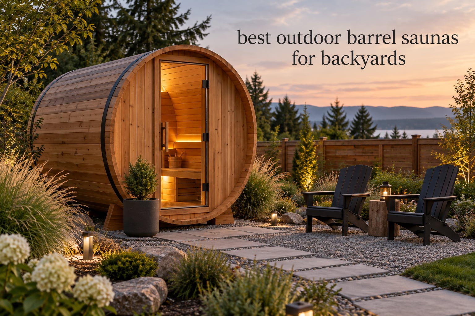 best outdoor barrel saunas for backyards
